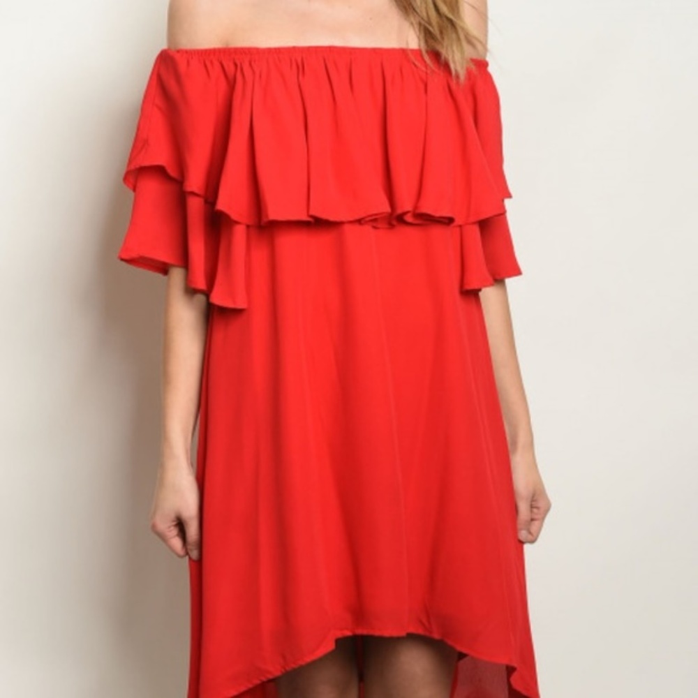 STUNNING OFF SHOULDER DRESS - Picture 2 of 3
